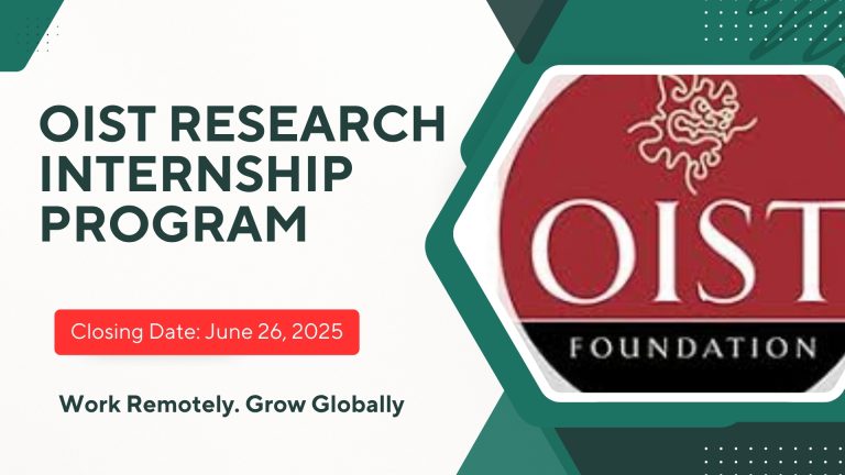 OIST Research Internship Program – Spring 2026