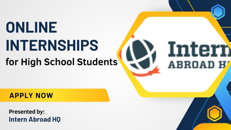 Online Internships for High School Students with Intern Abroad HQ