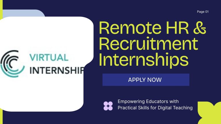 Remote HR & Recruitment Internships Virtual Internships