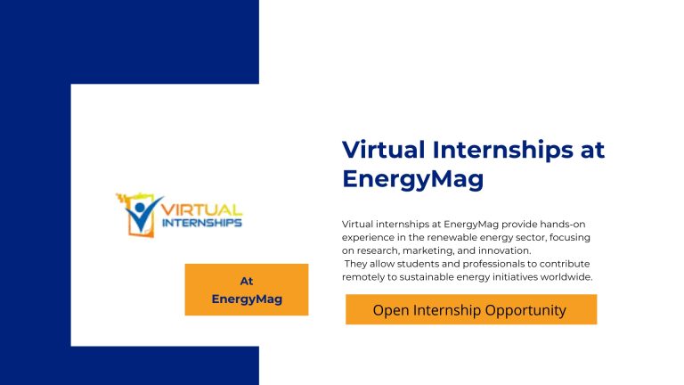 Virtual Internships at EnergyMag – Renewable Energy Storage Research