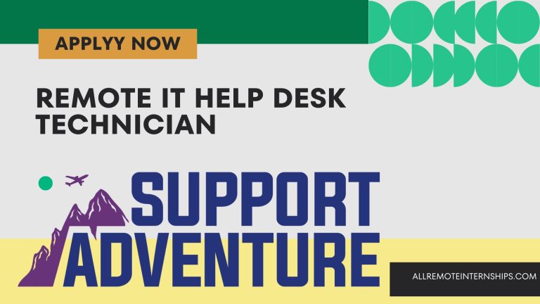 Remote IT Help Desk Technician at Support Adventure